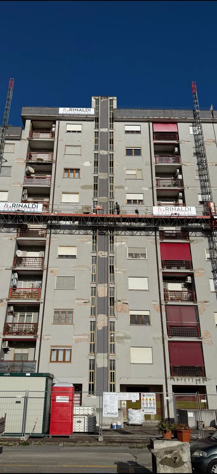 Prima dei lavori in Viale Le Corbusier